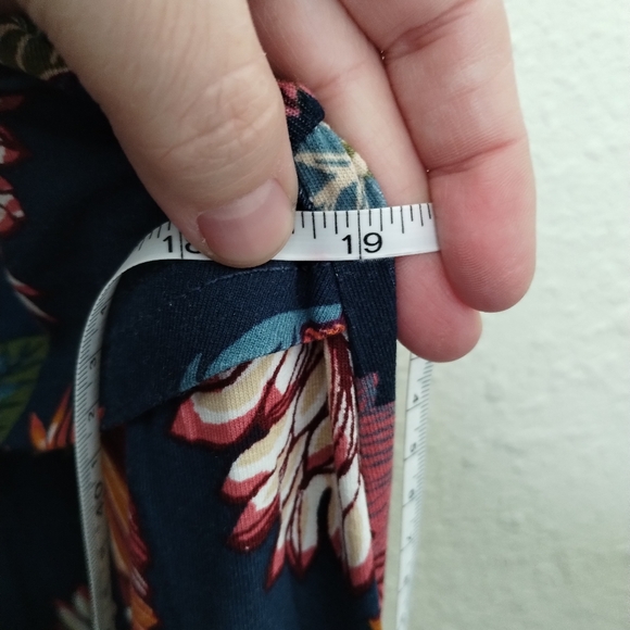 Latched Mama Boardwalk Floral Maxi Nursing Dress Soft Knit Navy Multi Size 3X - Picture 9 of 10